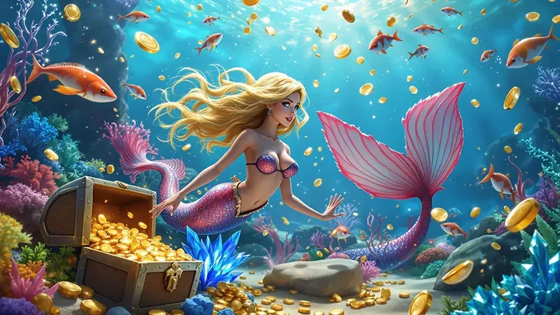 Tampilan permainan tembak ikan bawah laut di 666L
