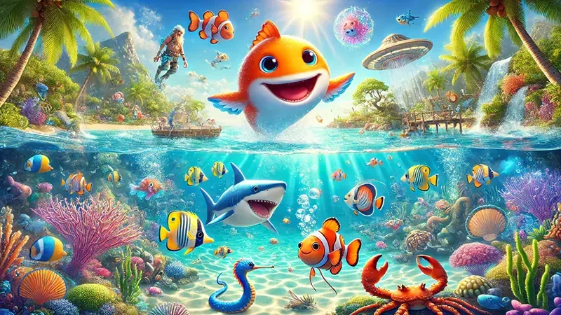 Aksi target dan kontrol meriam dalam permainan tembak ikan 666L